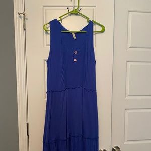 Matilda Jane tiered midi blue dress large